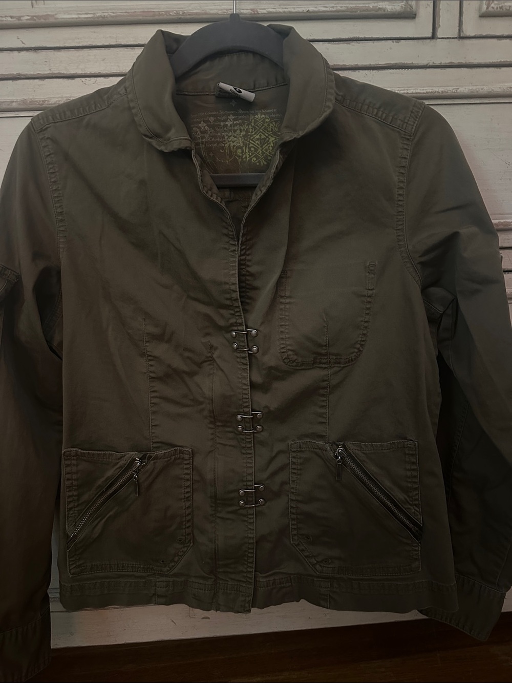 Columbia Women's Olive Utility Jacket with Zipper Pockets